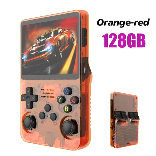 EW Green R36S Retro Handheld Game Console Linux System 3.5 Inch IPS Screen Portable Pocket Video Player 64GB 128G Game Kid Gift